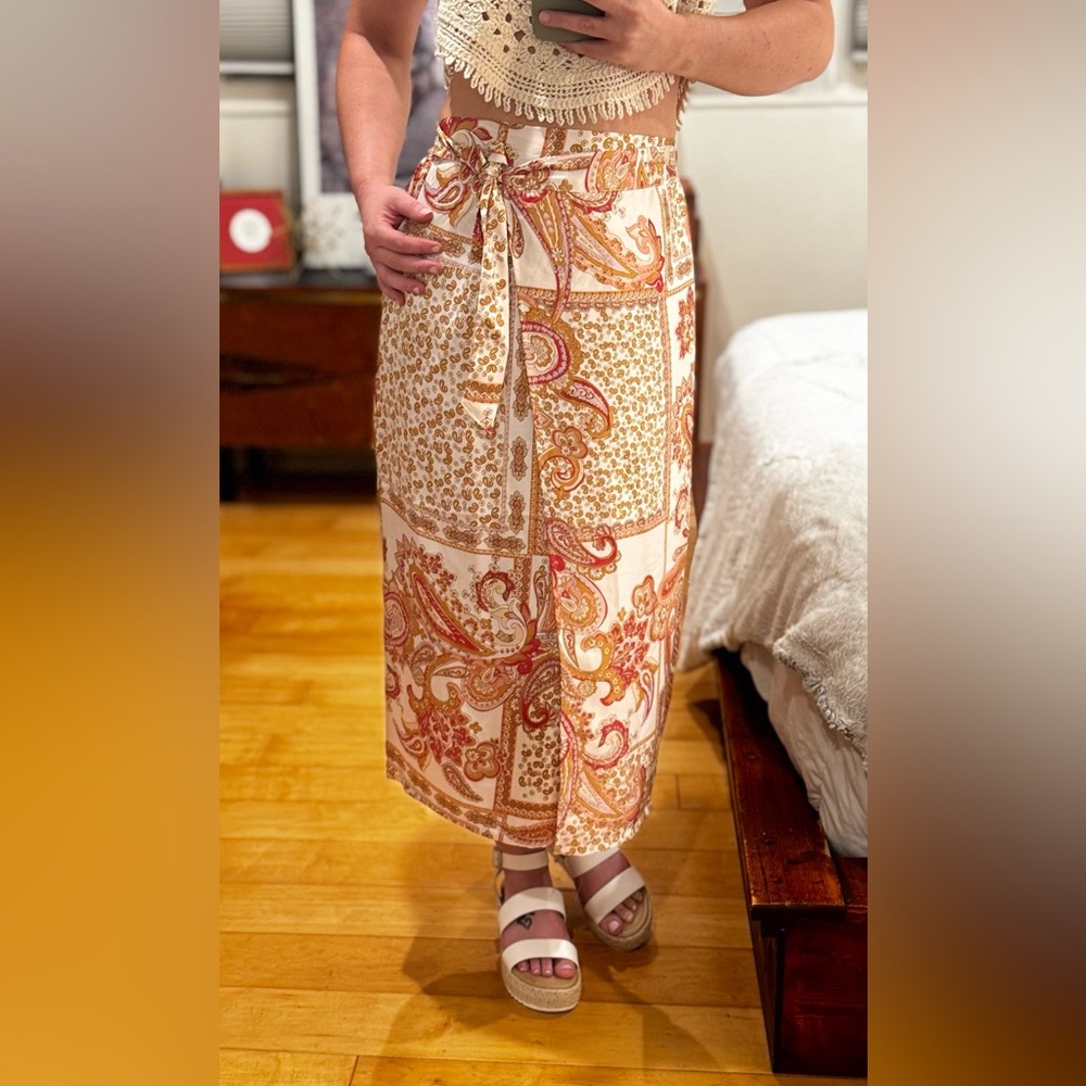 Bohemian Crochet and Paisley Skirt